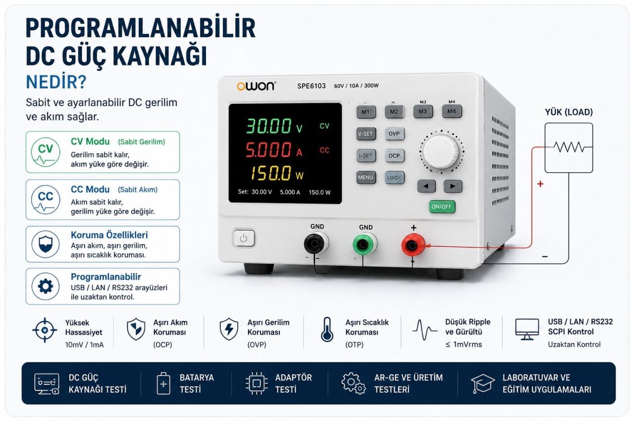 Programlanabilir DC Güç Kaynağı Nedir?