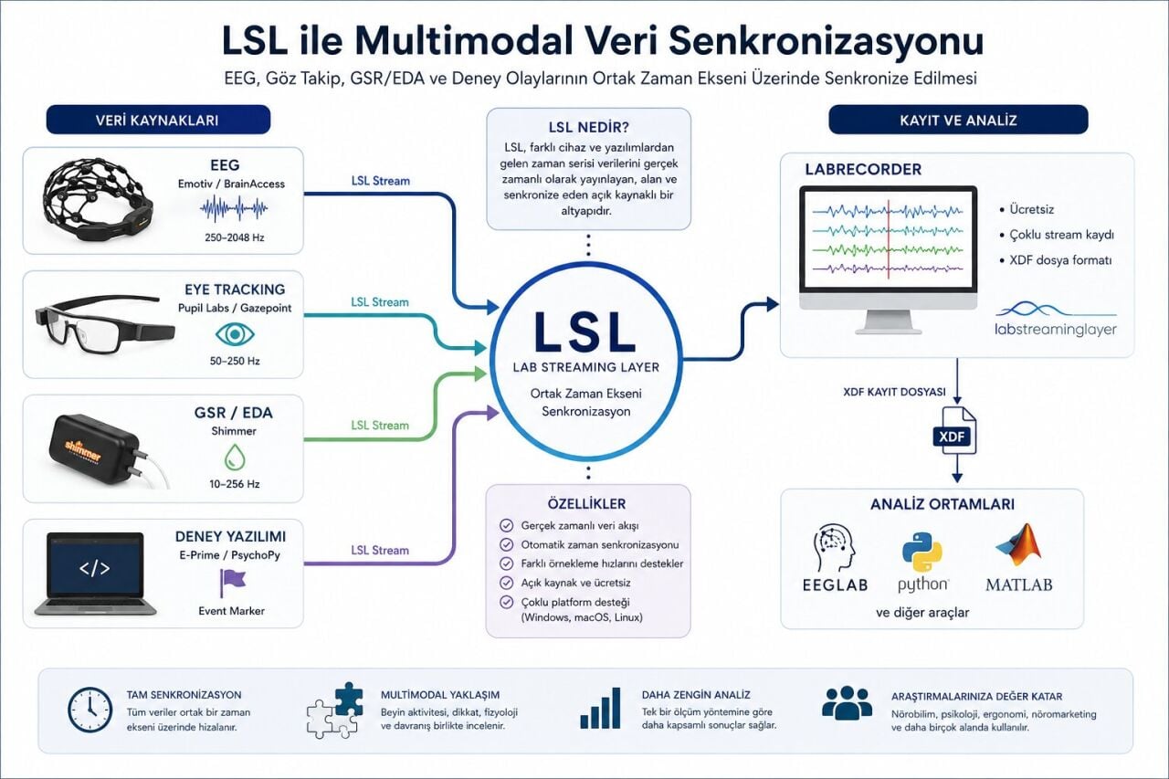 Multimodal Veri Senkronizasyonu (LSL)
