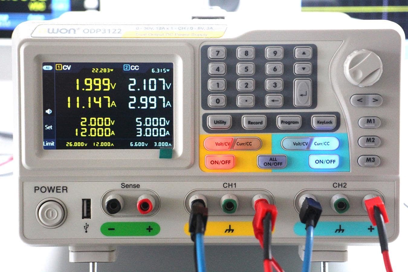 30V / 12A / 378W – DC Güç Kaynağı – Simetrik – OWON ODP3122