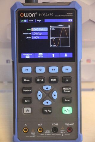 Osiloskop 40MHz – OWON HDS242S – Multimetre + AFG – El Tipi