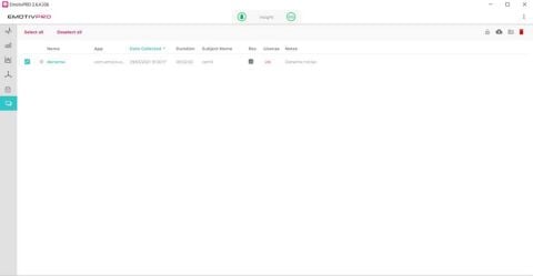 Emotiv Pro Yazılım Lisansı