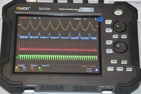 Owon TAO3104 Tablet Osiloskop – 100 MHz – 4 Kanal – 8” Dokunmatik