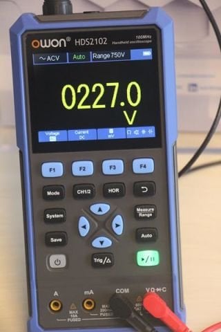 100 MHz El Tipi Osiloskop + Multimetre – HDS2102