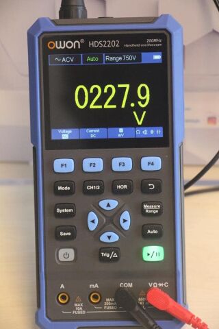 Owon HDS2202 200 MHz El Tipi Osiloskop-Multimetre