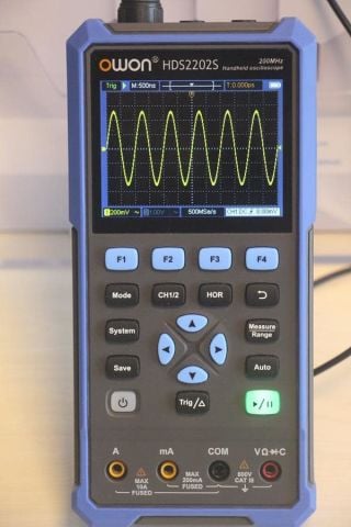 200 MHz El Tipi Osiloskop + Multimetre + Fonksiyon Jeneratörü – HDS2202S