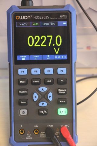 Owon HDS2202S 200 MHz El Tipi Osiloskop-Multimetre-FonkJen