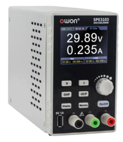 30V / 10A / 200W – DC Güç Kaynağı – OWON SPE3102