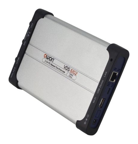 OWON VDS6102 Sanal PC Osiloskop – 100 MHz – 2 Kanal – USB Type-C