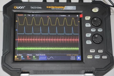 100 MHz 4 Kanal 14 Bit Osiloskop – Tablet – TAO3104A