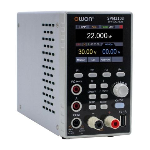Owon SPM6103 DC Güç Kaynağı + Multimetre 60V/10A 300W