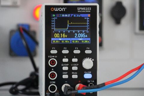 60V / 10A / 300W – DC Güç Kaynağı – Multimetre – OWON SPM6103