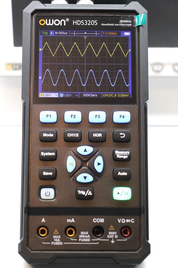 200 MHz El Tipi Osiloskop + Multimetre + Fonksiyon Jeneratörü – HDS320S