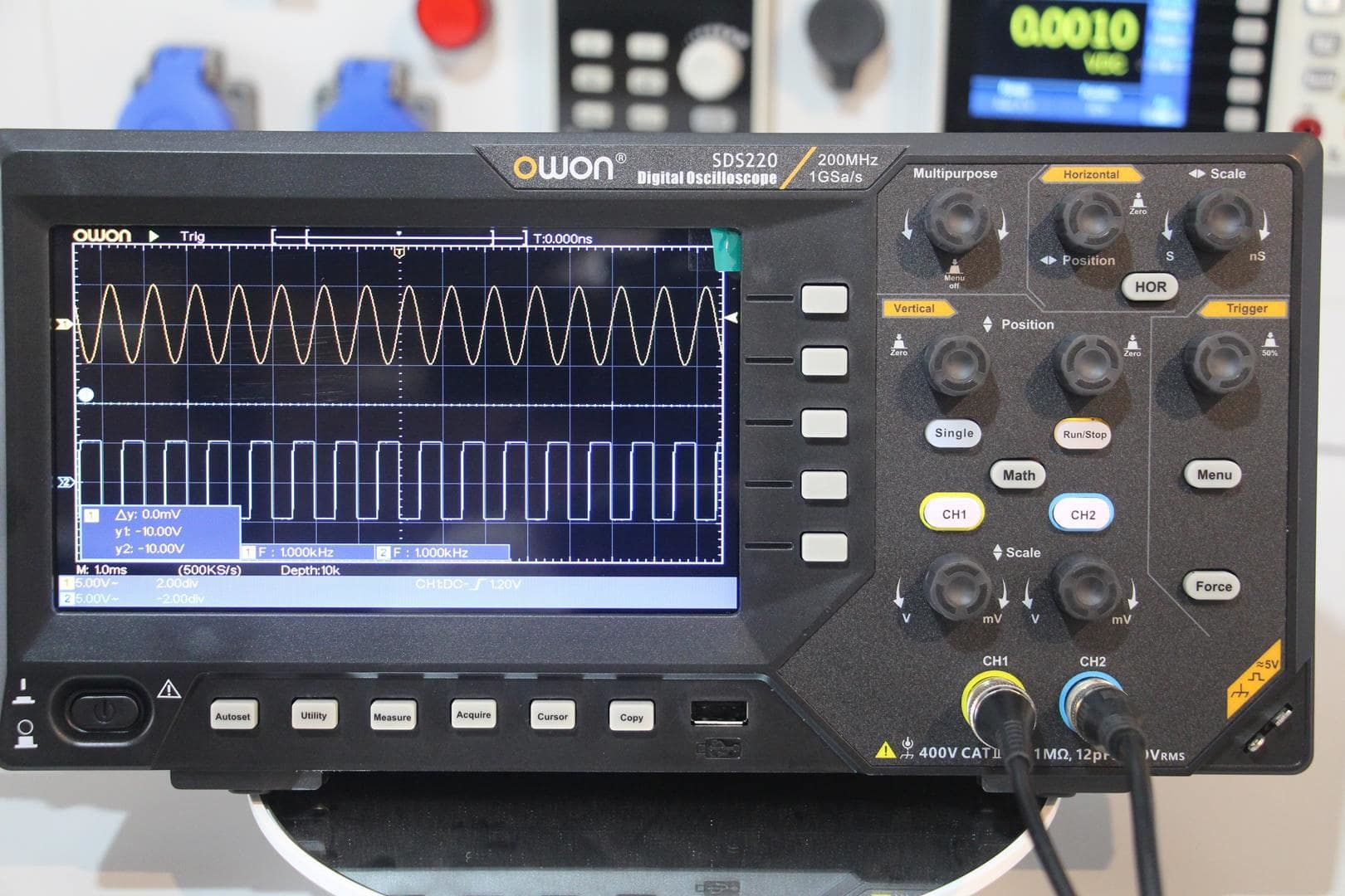 200 MHz 2 Kanal Osiloskop – SDS220