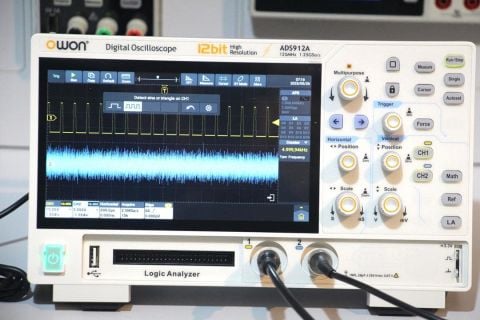 Osiloskop 125MHz – OWON ADS912A – 2 Kanal – 12 Bit – LA