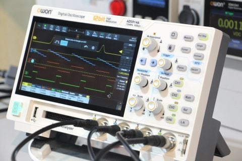 Owon ADS914A Osiloskop-125MHz-4Ch-7''DokEkr-LA-12Bit