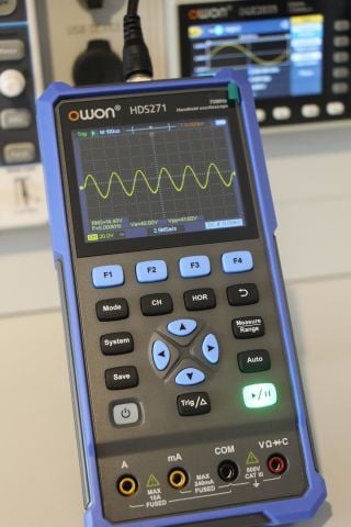Osiloskop 70MHz – OWON HDS271 – 1 Kanal – Multimetre + AFG – El Tipi