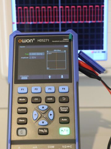 Osiloskop 70MHz – OWON HDS271 – 1 Kanal – Multimetre + AFG – El Tipi