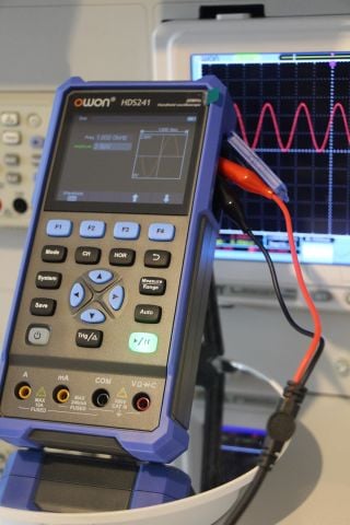 Owon HDS241 Osiloskop+Multimetre+Fonk-Jenerator-1Ch-40MHz