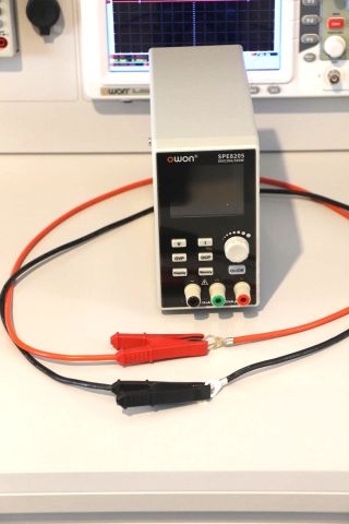 OWON 20A Güç Kaynağı Test Kablosu | Halka Pabuçlu - Krokodil Klipsli - 1 m