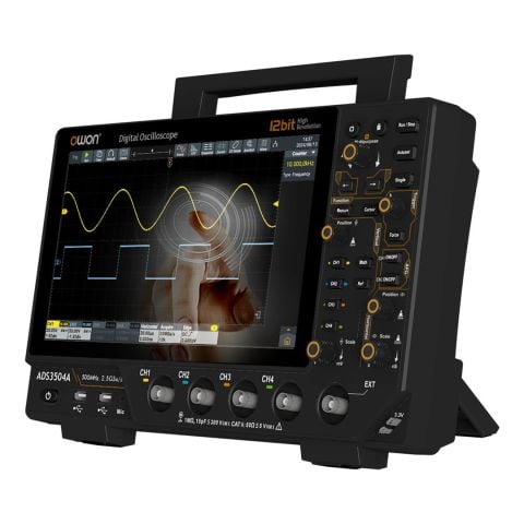 Osiloskop 500MHz – OWON ADS3504A – 4 Kanal – 10'' – 12 Bit