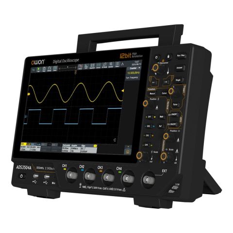 Osiloskop 500MHz – OWON ADS3504A – 4 Kanal – 10'' – 12 Bit