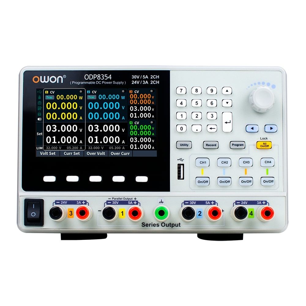 30V / 5A / 204W – DC Güç Kaynağı – 4 Kanal – OWON ODP8354