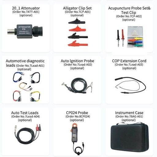Aksesuar Seti – OWON HDS2102A Otomotiv Diagnostik Osiloskop için