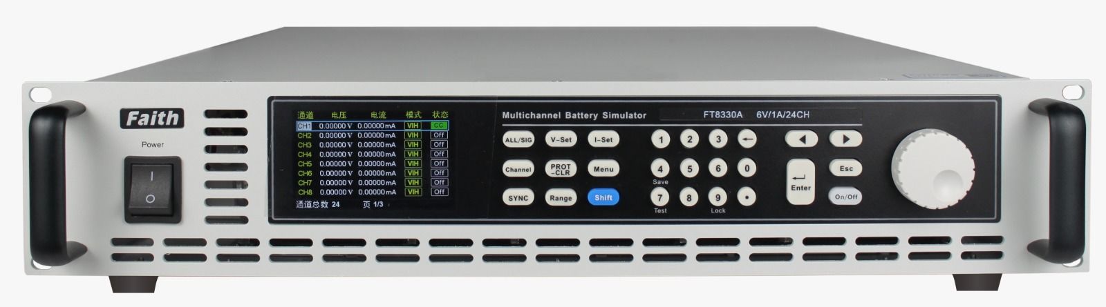 6V / 3A / 18W – Batarya Simülatörü – 24 Kanal – FaithTech FT833024R-6-3
