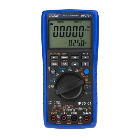 OWON HPC79+ Proses Multimetre Profesyonel – TC & RTD Destekli