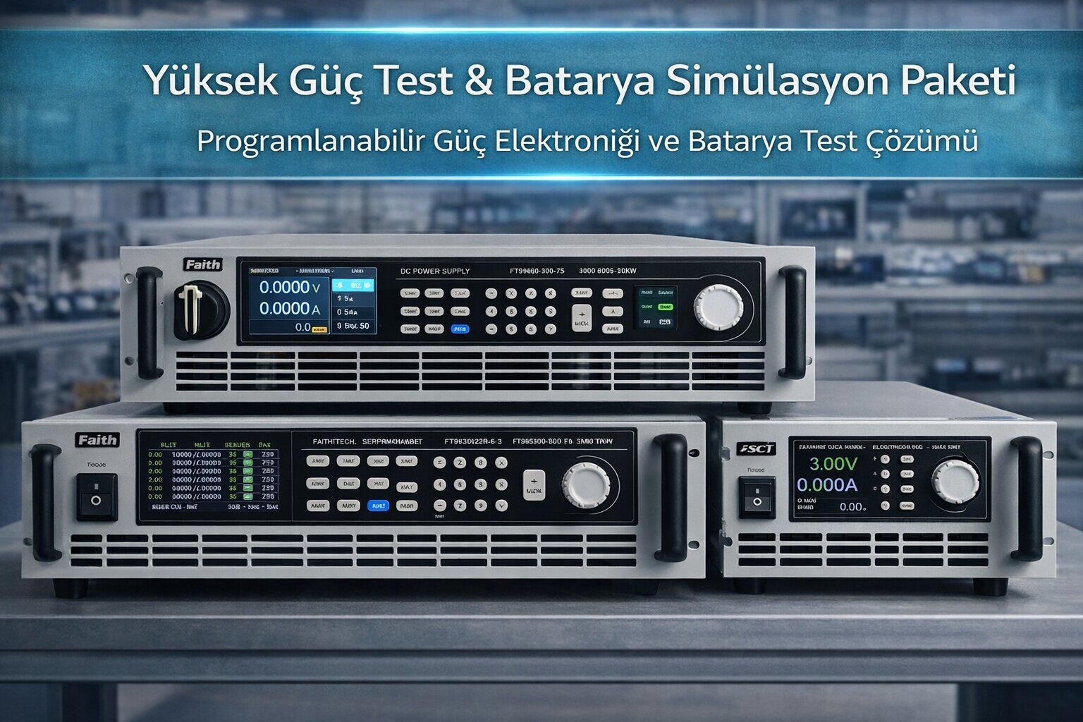 Yüksek Güç & Batarya Test Labı