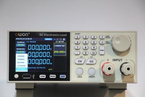300V / 40A / 400W-DC Elektronik Yük – OWON OEL8512B