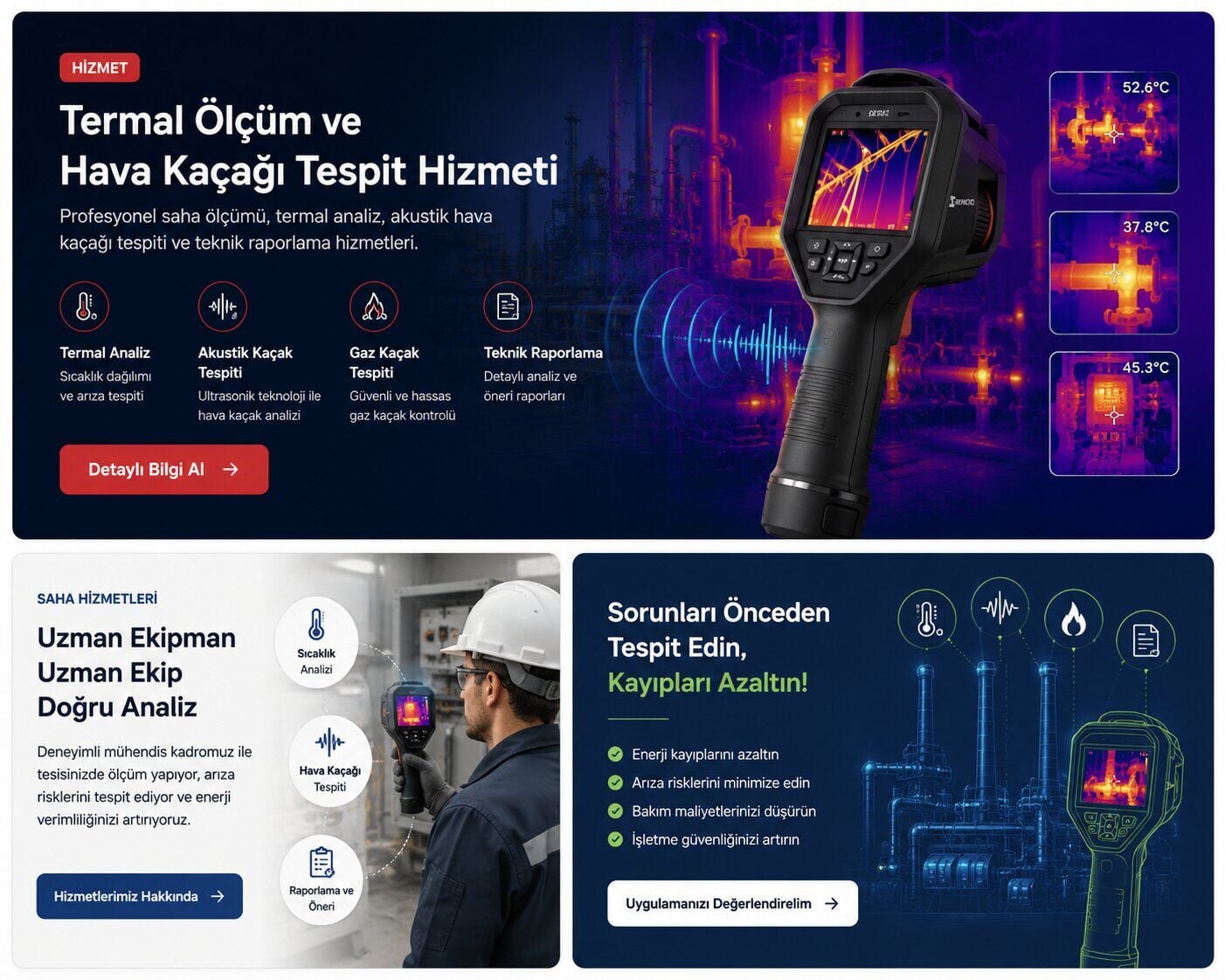 Endüstriyel Termal Analiz ve Kaçak Tespit Hizmetleri