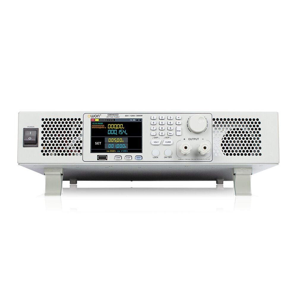 60V / 120A / 3000W – DC Güç Kaynağı – OWON OWH6522