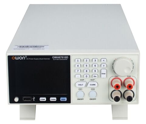 1 kW / 6 kW -  DC Güç Kaynağı -  2 Kanallı - OWON OWH67D Serisi