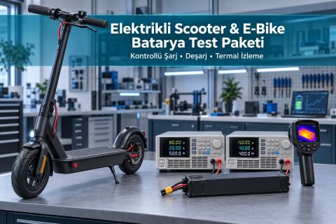 Elektrikli Scooter ve E-Bike Batarya Test Paketi